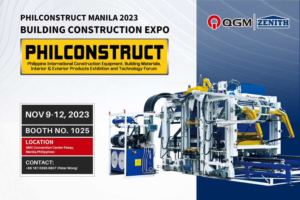 QGM Block Machine wird an der PHIL CONSTRUCT MANILA 2023 teilnehmen